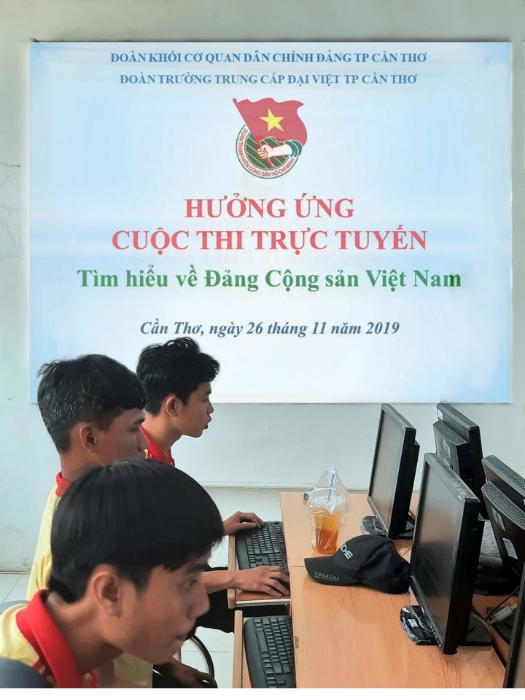 Tuổi trẻ Trường Trung cấp Đại Việt hưởng ứng Cuộc thi tìm hiểu về Đảng Cộng sản Việt Nam